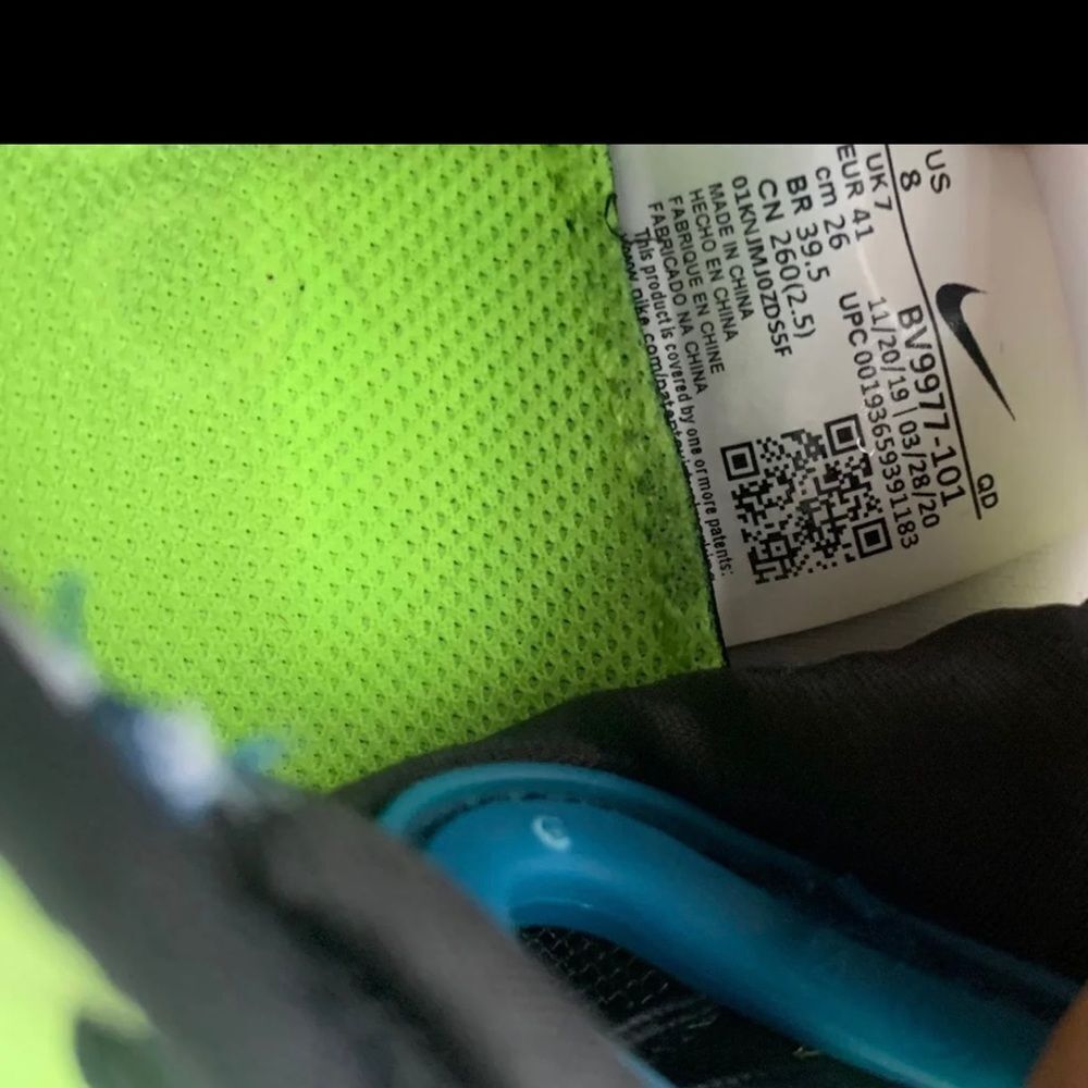 Nike Air Max 2090 'Volt Valerian Blue' Sz 8 WMS  & 6 Mens - Picture 8 of 10